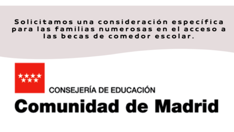 Consideración especifica becas comedor 2026